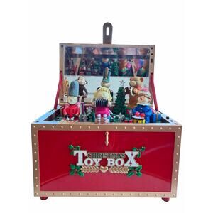Maisto Animated Illuminated Christmas Toy Box Musical Moving Figures Tested